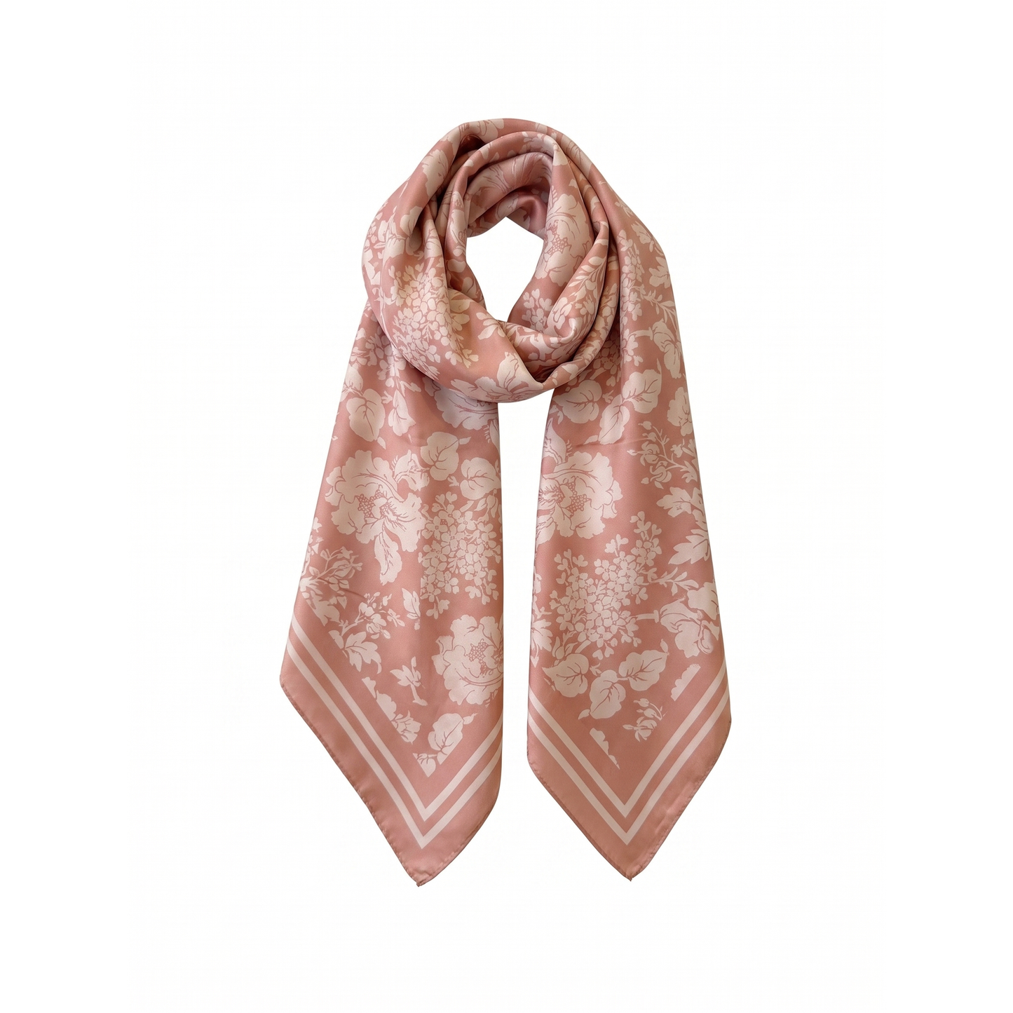 Florence May Large Silk Scarf - Silk Satin Twill