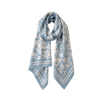 Florence May Large Silk Scarf - Silk Satin Twill