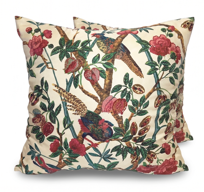 The Emperor's Pheasant Cushion Cover - Silk Satin Twill