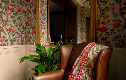 The Emperor's Pheasant Large Cotton Sateen Scarf