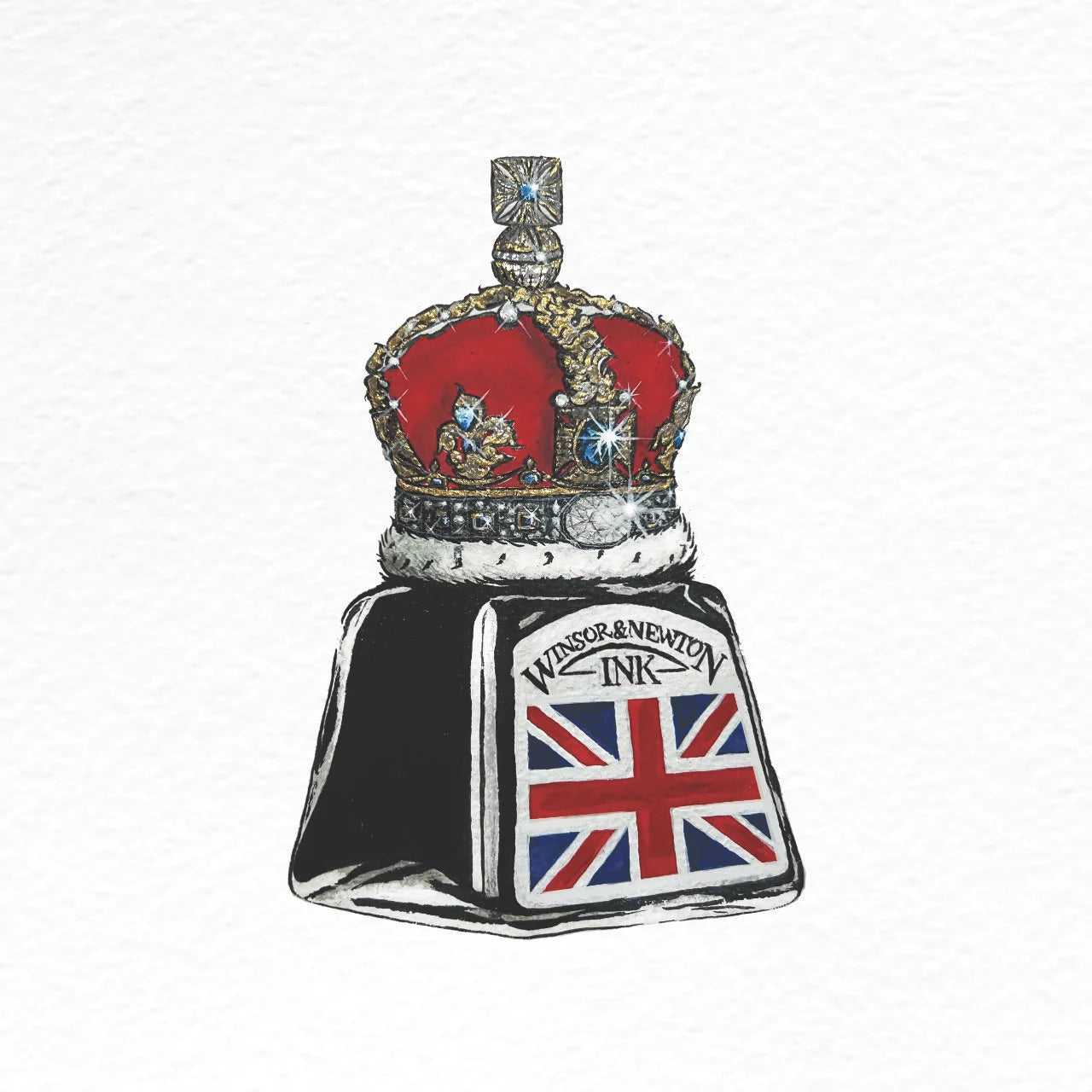 Crown & Ink Print